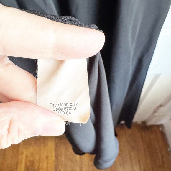 J. Crew 100% Silk Maxi Dress Cocktail Wedding Event V-Neck Classic Black Tie T10 - Picture 8 of 12